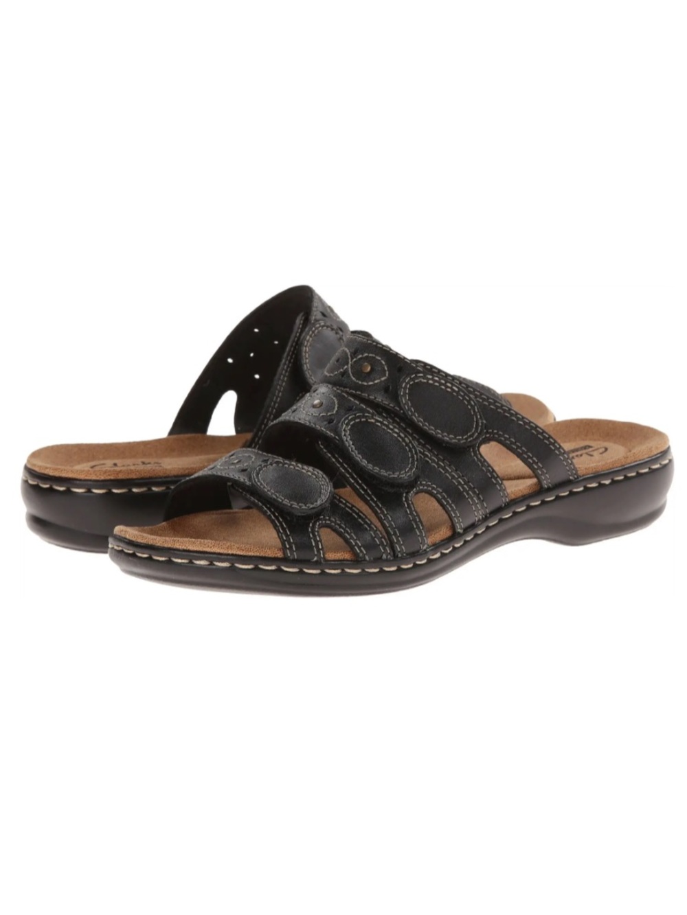 Clarks Women’s Leisa Cacti Q Slide Sandal - Black